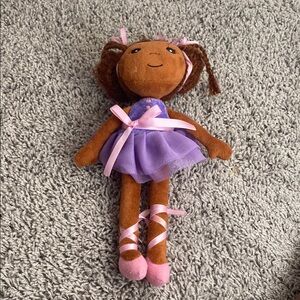 Izzy & Liv Adorable Brown and Purple Plush Doll